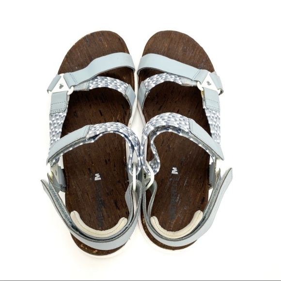 Merrell Around Town Sunvue Strap White Woven Sandals MER-J94424-1546 - Picture 7 of 10